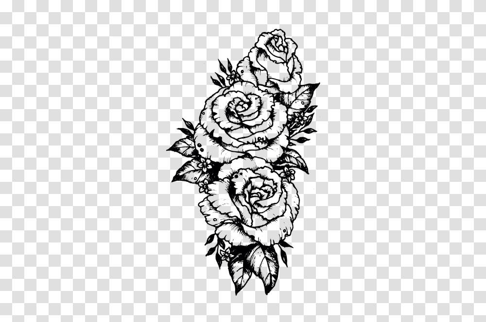 Forearm Rose Tattoo Drawing, Pattern, Fractal, Ornament, Lace Transparent Png