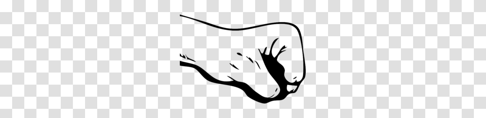 Forearm With Closed Fist Clipart, Hand, Stencil, Label Transparent Png