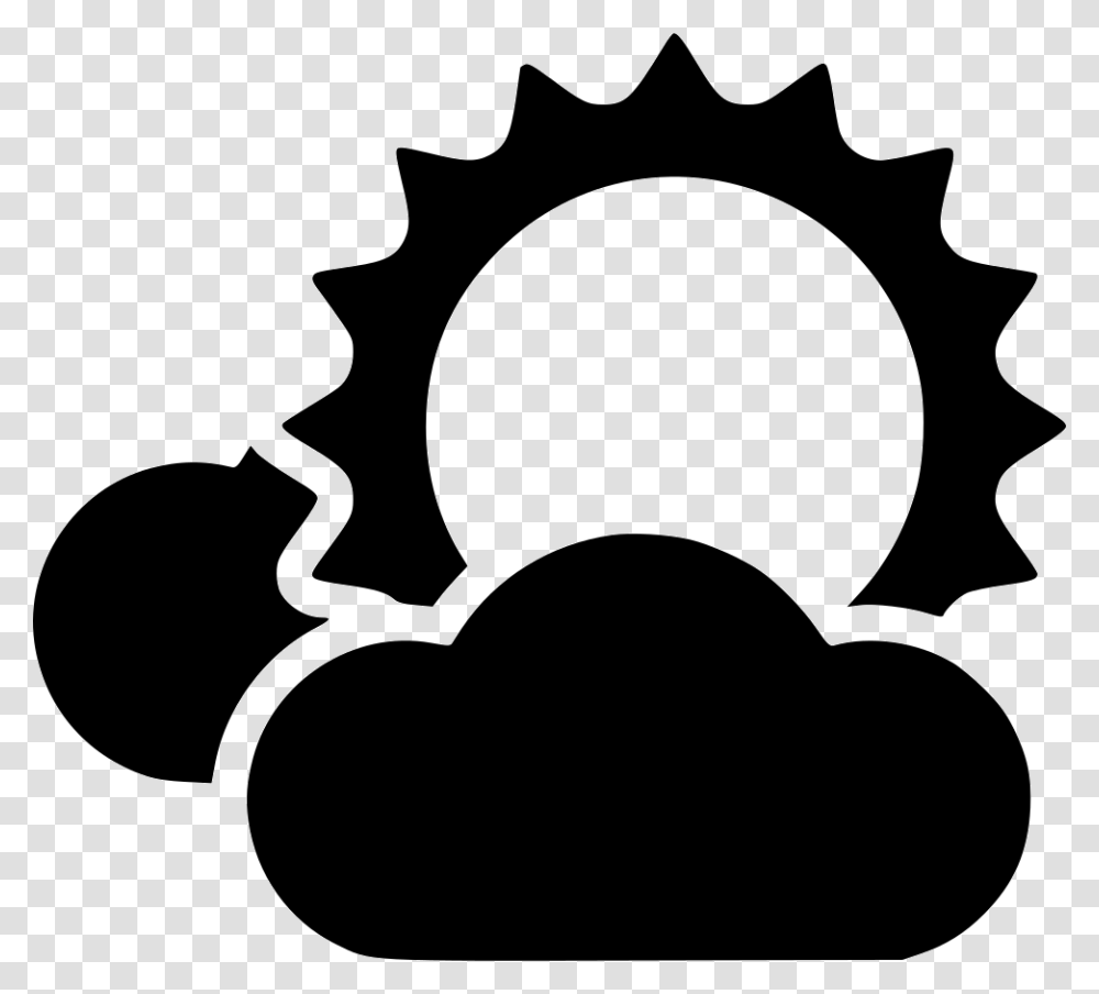 Forecast Clouds Sun Day Gears Dna Icon, Stencil, Axe, Tool, Silhouette Transparent Png