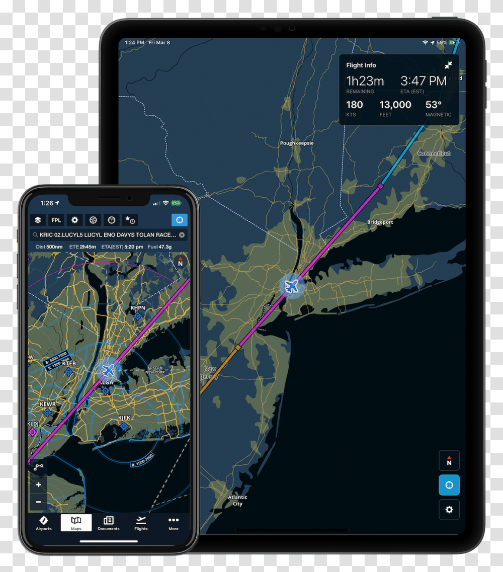 Foreflight Passenger, Mobile Phone, Electronics, Cell Phone, GPS Transparent Png