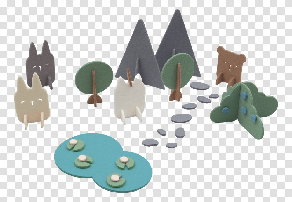 Forest And Friends Kit Illustration, Food, Icing, Cream, Cake Transparent Png