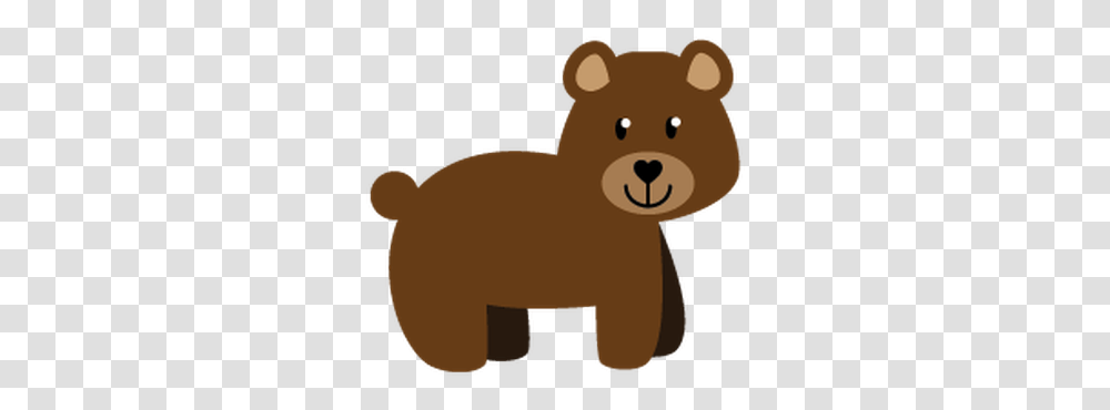 Forest Animals Clipart With Bear Woodland Animal Clipart, Lamp, Wildlife, Mammal, Brown Bear Transparent Png
