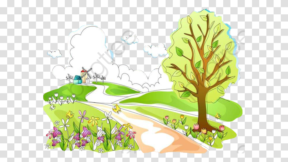 Forest Clipart Path Clip Art, Outdoors, Plant, Drawing Transparent Png