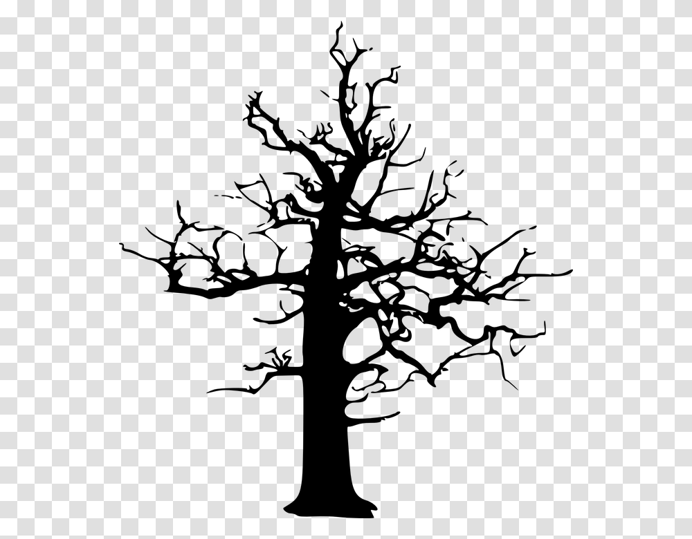 Forest Dieback Forest Decline Dead Tree Winter Dead Tree Vector, Gray, World Of Warcraft Transparent Png