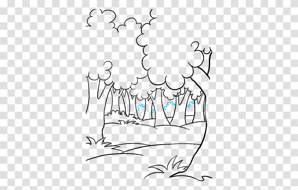 Forest Easy To Draw, Super Mario, Pac Man Transparent Png