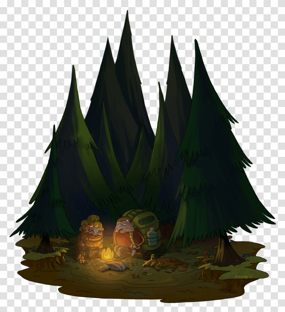 Forest File Forest 3d, Painting, Boat, Halloween Transparent Png