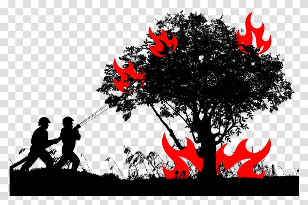 Forest Fire Fighting Free Image On Pixabay Silhouette, Flame, Bonfire, Symbol Transparent Png