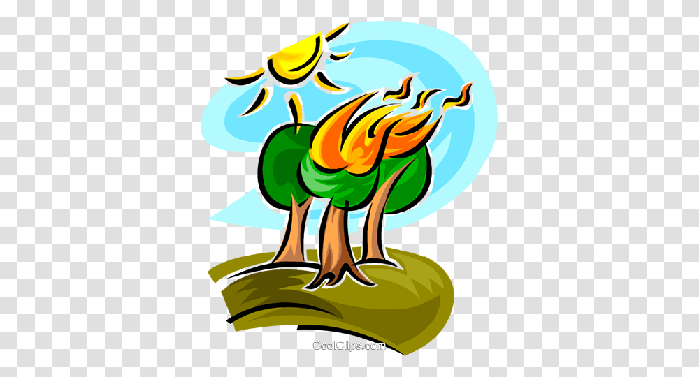 Forest Fire Royalty Free Vector Clip Art Illustration, Light, Logo Transparent Png