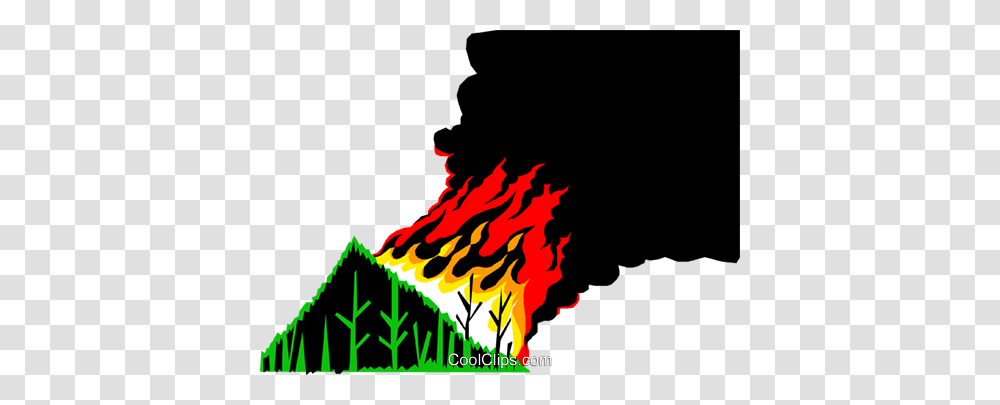 Forest Fire Royalty Free Vector Clip Art Illustration, Nature, Outdoors, Person Transparent Png