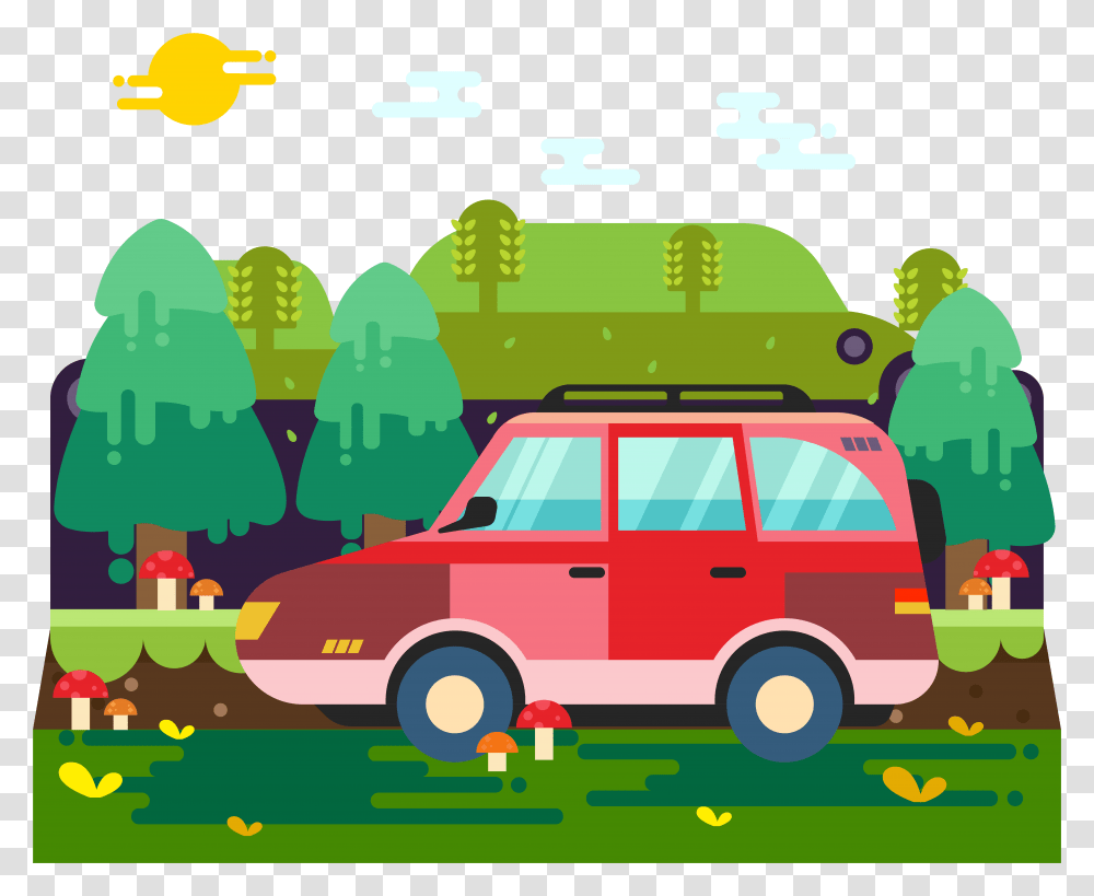 Forest Jungle Plants Trees, Fire Truck, Vehicle, Transportation, Car Transparent Png