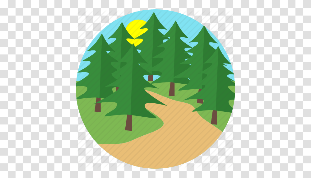 Forest Mud Road Road Street Sunset Tree Trees Icon, Vegetation, Plant, Land, Outdoors Transparent Png