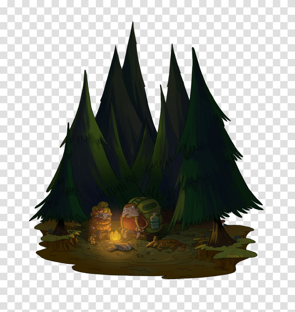 Forest, Painting, Land, Nature Transparent Png