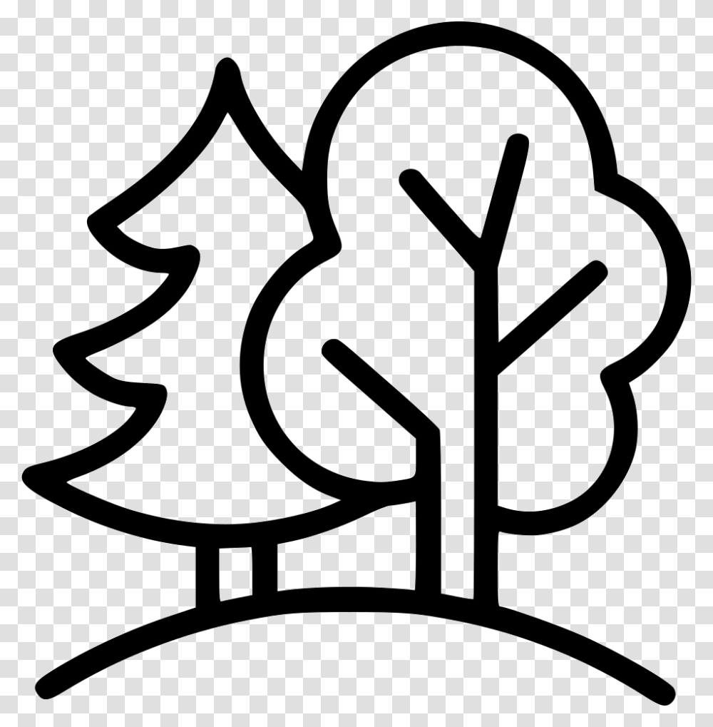 Forest Park Tree Green Outside Outside Clipart Black And White, Stencil, Dynamite, Bomb Transparent Png