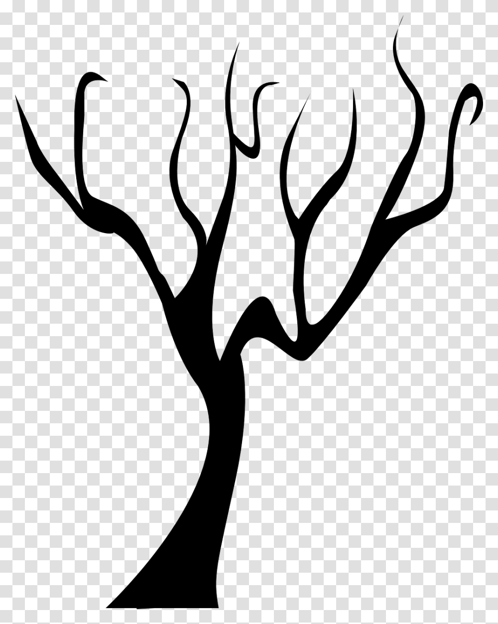 Forest Tree Dead Tree Branch Black Winter Bare Si, Gray, World Of Warcraft, Halo Transparent Png