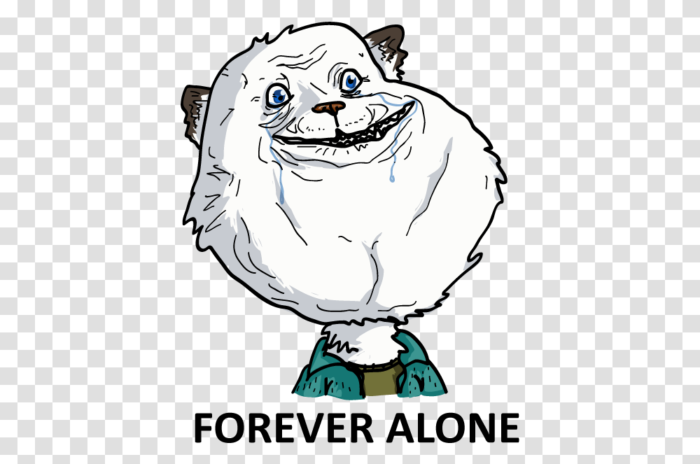 Forever Alone By Ierf Clipart Forever Alone Furry, Person, Human, Drawing, Animal Transparent Png