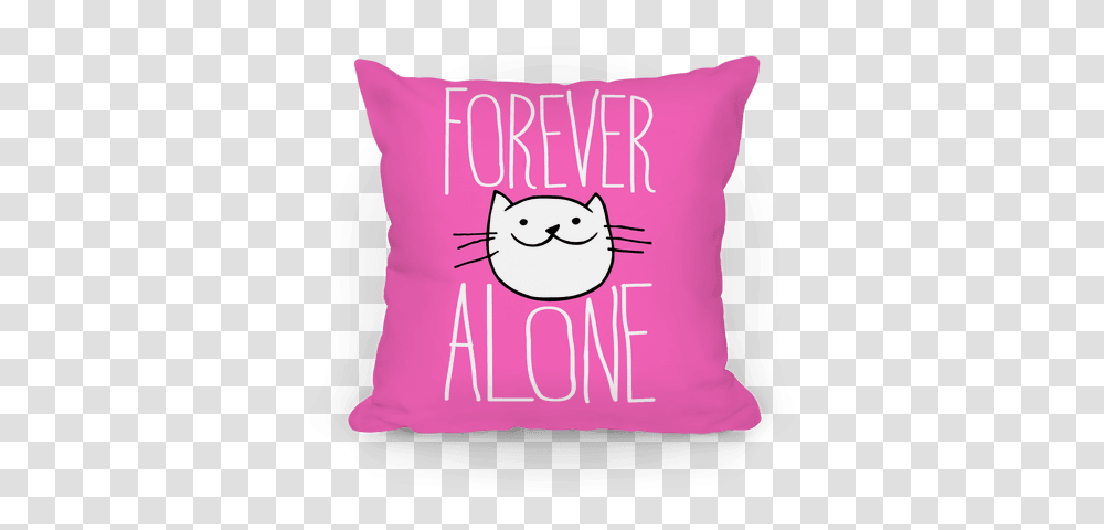 Forever Alone Pillows Lookhuman Cushion, Diaper, Cat, Pet, Mammal Transparent Png