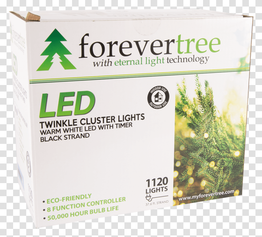 Forevertree 1120 Led Twinkle Cluster White Lights With Black Wire, Plant, Potted Plant, Vase, Jar Transparent Png