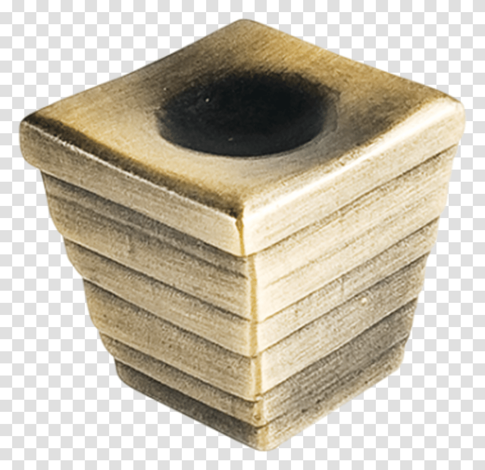 Forged 2 Large Cube Knob 1, Box, Wood, Pottery, Linen Transparent Png
