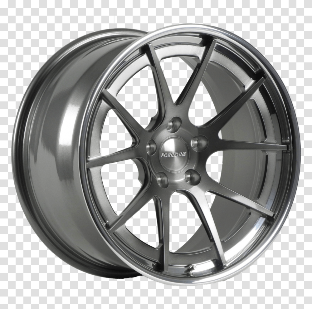 Forgeline Ga3c Sl With Smoke Center And Polished Bronze, Wheel, Machine, Tire, Car Wheel Transparent Png