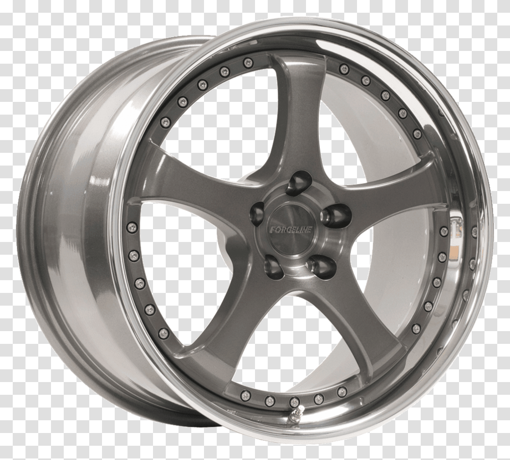 Forgeline Rs3 Smoke Center And Polished Outer Motegi Wheels For Toyota Corolla, Tire, Machine, Car Wheel, Wristwatch Transparent Png