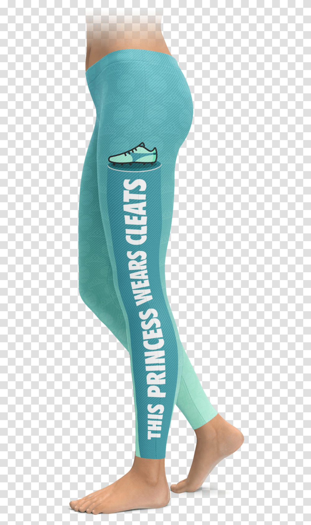 Forget Glass Slippers This Princess Wears Cleats Leggings, Sock, Shoe, Footwear Transparent Png