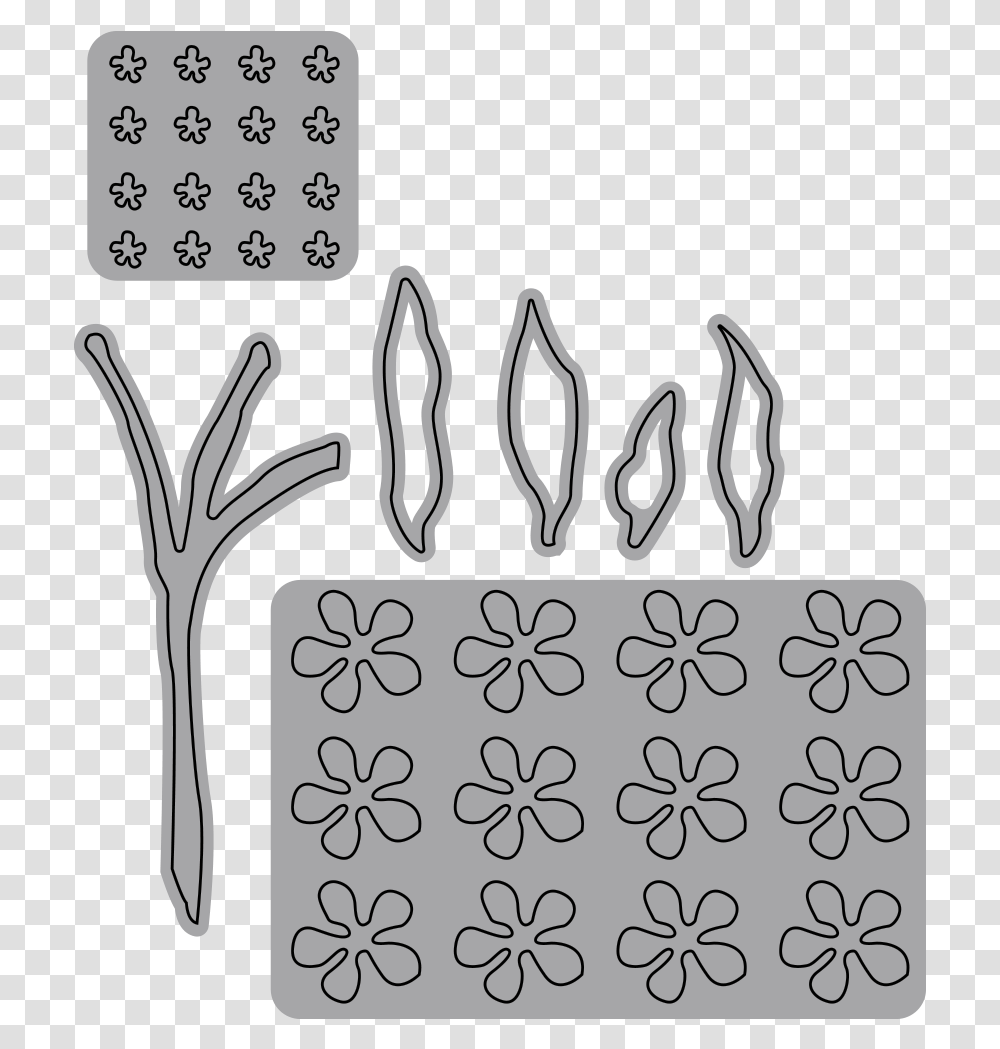 Forget Me Not Decorative Rubber Stamp Transparent Png