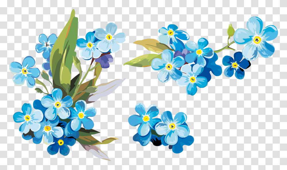 Forget Me Not Flowers Free Forget Me Not Painting Plant Graphics Art Blossom Transparent Png Pngset Com