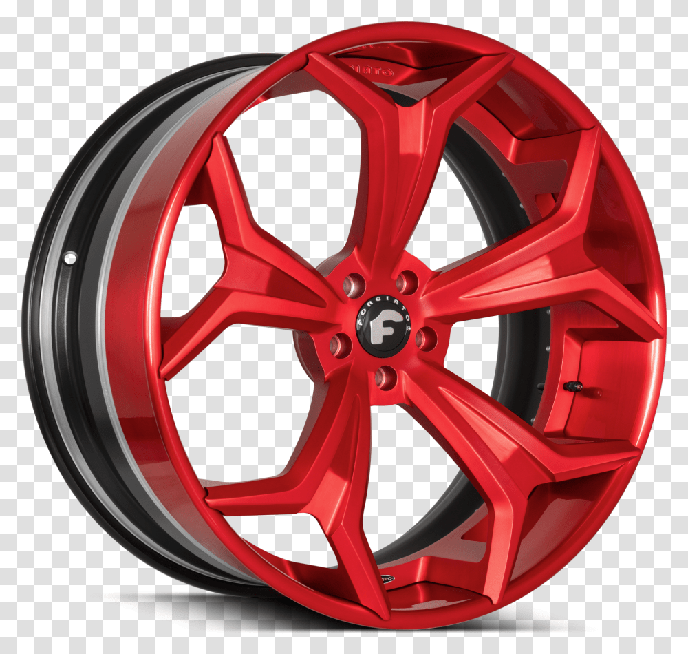 Forgiato Wheelsforgiato Seriesf2 Forgiato Wheels 22 Red, Machine, Tire, Spoke, Alloy Wheel Transparent Png