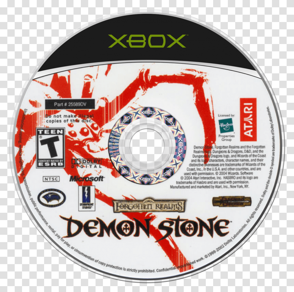Forgotten Realms Demon Stone Details Launchbox Games Database Xbox, Disk, Dvd Transparent Png