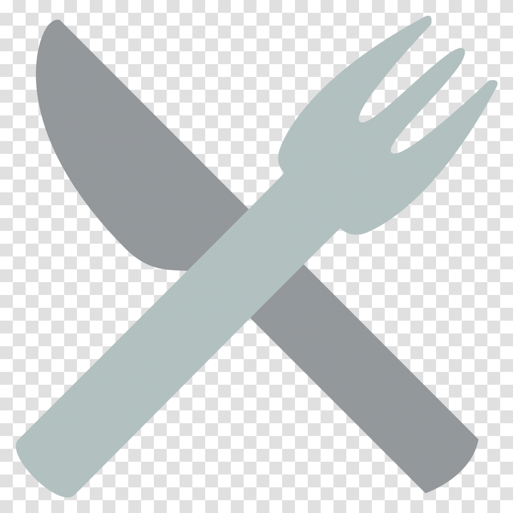 Fork And Knife Emoji Download Cutting Tool, Cutlery, Weapon, Weaponry, Axe Transparent Png