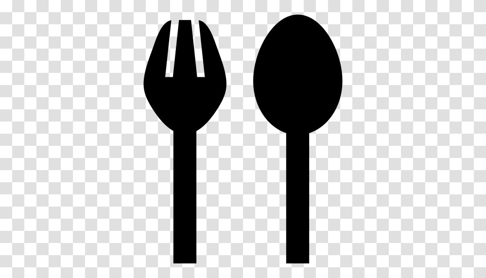 Fork And Spoon Silhouettes Of The Tools To Eat Icon, Gray, World Of Warcraft Transparent Png