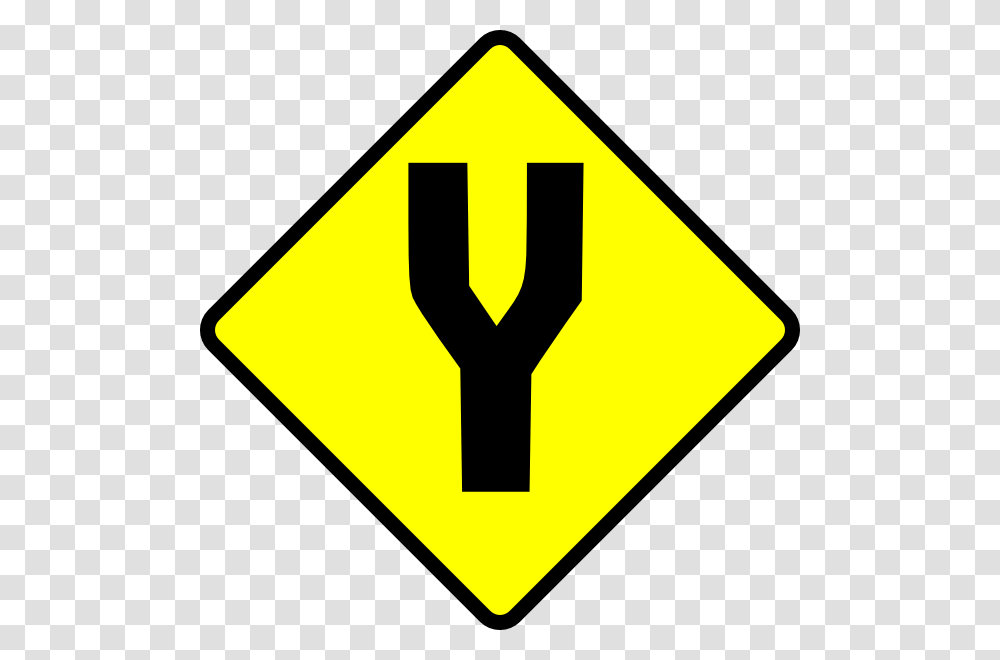 Fork In Road Clip Art Free Vector, Road Sign, Stopsign Transparent Png