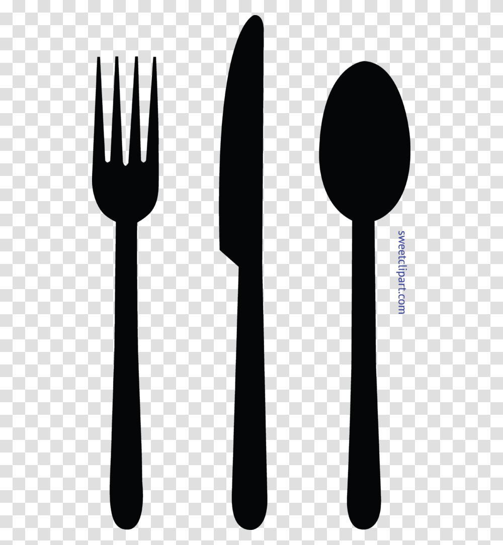 Fork Knife Spoon Black Clip Art, Cutlery Transparent Png