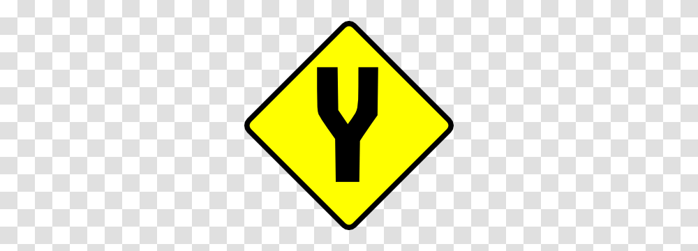 Forked Clipart, Road Sign, Stopsign Transparent Png