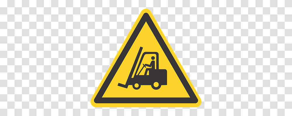 Forklift Transport, Road Sign, Triangle Transparent Png