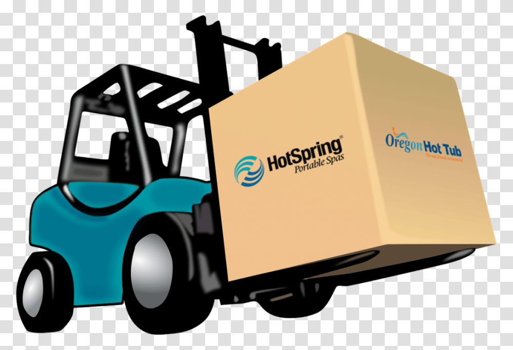 Forklift, Cardboard, Transportation, Vehicle, Package Delivery Transparent Png