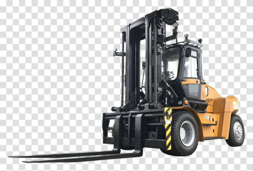 Forklift Crane, Bulldozer, Tractor, Vehicle, Transportation Transparent Png