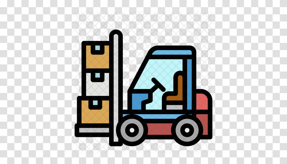 Forklift Icon Clip Art, Machine, Label, Text, Gas Station Transparent Png