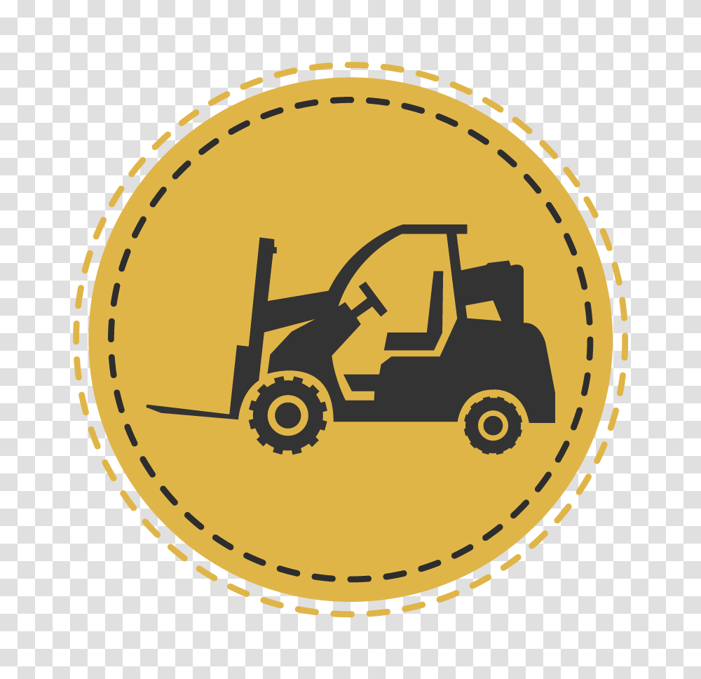 Forklift, Label, Tractor, Vehicle Transparent Png