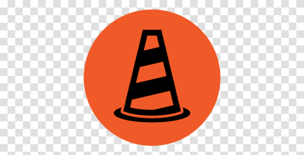Forklift Safety 101 - Rules Video Player Cone Icon, Symbol, Sign, Triangle Transparent Png