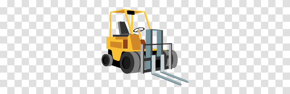 Forklift Truck Scales, Tractor, Vehicle, Transportation, Bulldozer Transparent Png
