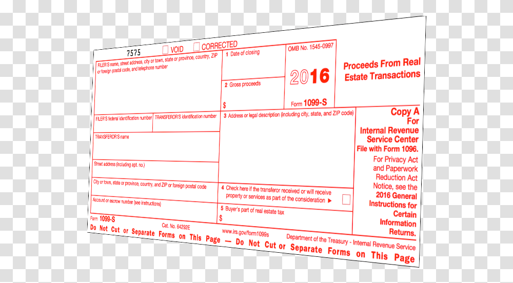 Form 1099 S, Paper, Flyer, Poster Transparent Png