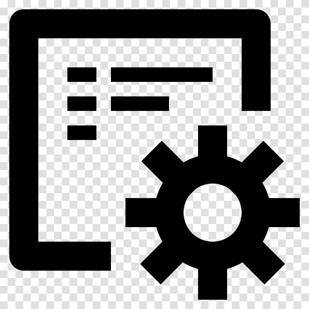 Form Attribute Editor Process Data Icon, Machine, Cross, Gear Transparent Png