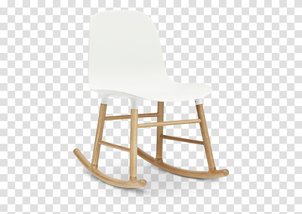 Form Rocking Chair White 0 Rocking Chair, Furniture Transparent Png
