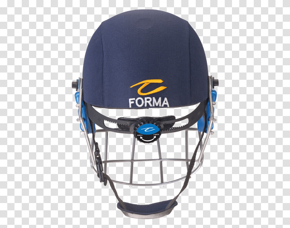 Forma Pro Srs Cricket Helmet With Steel Visor Back Cricket Helmet, Apparel, Crash Helmet, Team Sport Transparent Png
