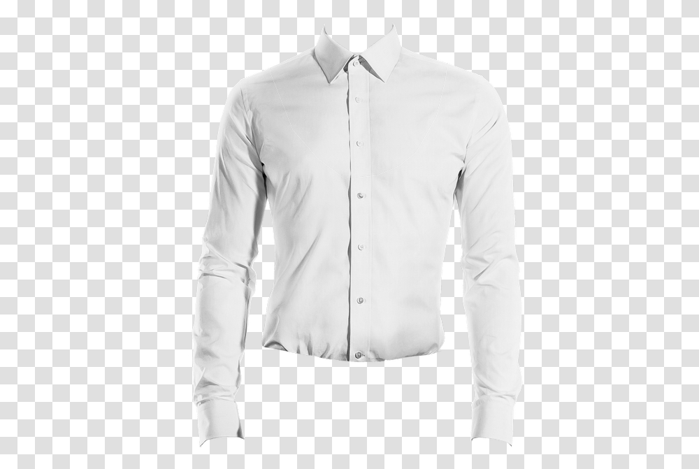 Formal White Shirt, Apparel, Dress Shirt, Person Transparent Png