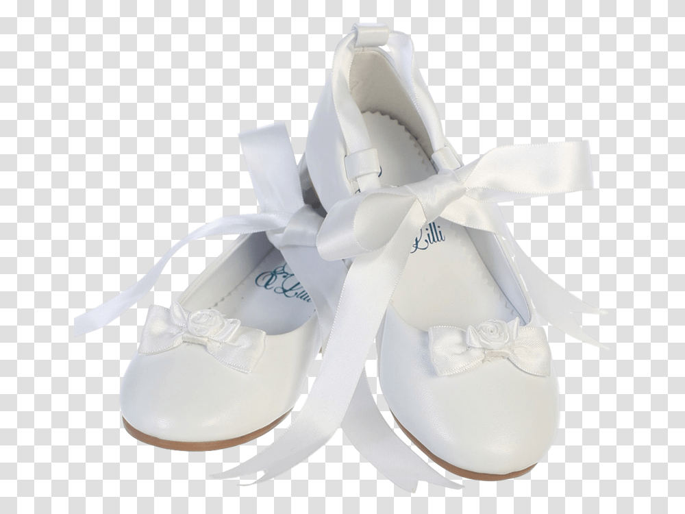 Formal White Shoes With Ribbon, Apparel, Footwear, Clogs Transparent Png