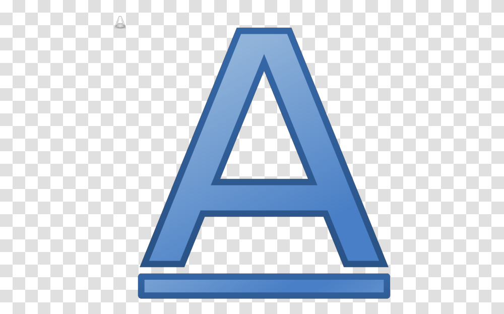 Format Text Underline Svg Clip Art Icon, Triangle, Alphabet Transparent Png