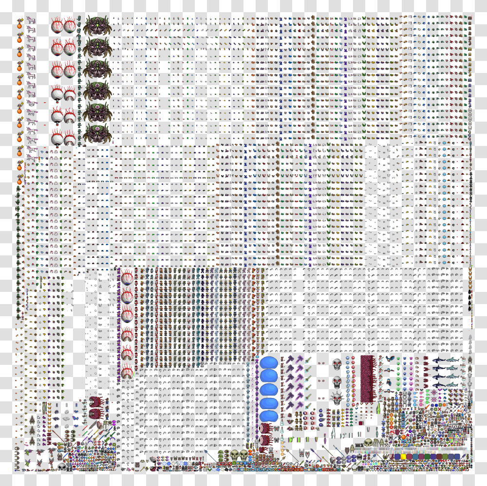 Formatting For Terraria Psvita Japanese Exclusive Sprites Vertical, Electronics, Electronic Chip, Hardware, Rug Transparent Png