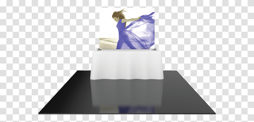 Formulate Tt1 Straight Table Top Display With Fabric Girl, Dress, Robe, Fashion Transparent Png